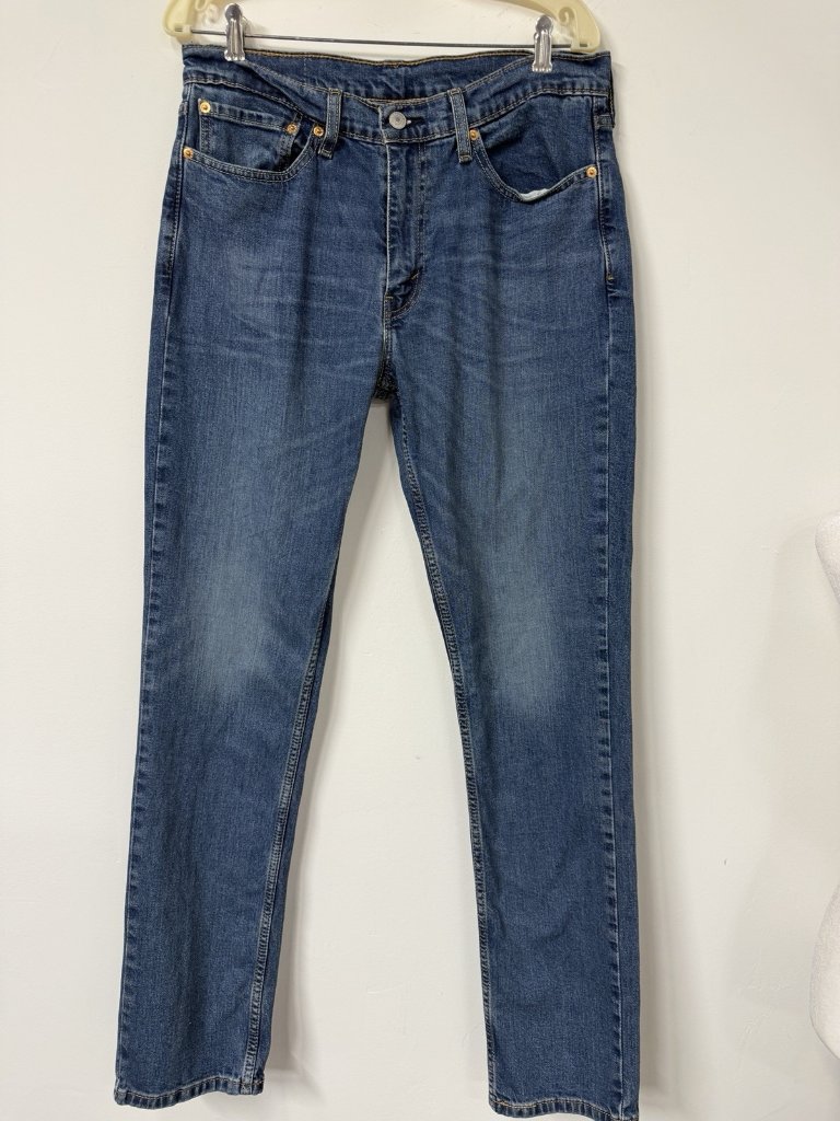 Levis 511 Jeans 34x34 Fits 34x33) Men’s Blue Denim Slim Fit Straight Medium Wash